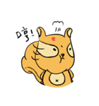 The lazy squirrel！（個別スタンプ：10）