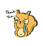 The lazy squirrel！（個別スタンプ：11）