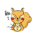 The lazy squirrel！（個別スタンプ：16）