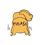 The lazy squirrel！（個別スタンプ：23）