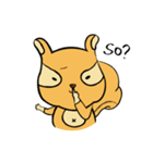 The lazy squirrel！（個別スタンプ：40）