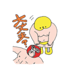 おっさんvs覆面レスラー～タッグマッチ編～（個別スタンプ：28）
