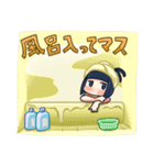 おかっぱジト目ちゃん（個別スタンプ：9）
