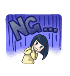 おかっぱジト目ちゃん（個別スタンプ：19）