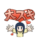 おかっぱジト目ちゃん（個別スタンプ：26）