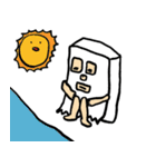 紙袋の中の人（個別スタンプ：14）