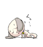 おなか痛い犬「ゆるけん」さんスタンプ（個別スタンプ：4）