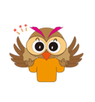 ふくろうキャラのフクぴ（個別スタンプ：2）