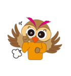 ふくろうキャラのフクぴ（個別スタンプ：3）