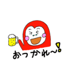 赤色フクロー（個別スタンプ：2）