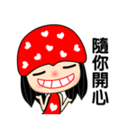 The red heart lady（個別スタンプ：33）