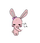 ぷちりぼんエリーのうさちゃんくまちゃん（個別スタンプ：16）