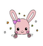 ぷちりぼんエリーのうさちゃんくまちゃん（個別スタンプ：18）