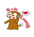 プチギャル猿（個別スタンプ：4）