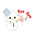 かわいい雪だるまちゃん（個別スタンプ：6）
