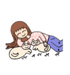 Sisters and cats（個別スタンプ：19）