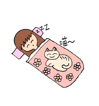 Sisters and cats（個別スタンプ：25）