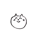 白いねこさん（個別スタンプ：5）