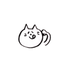 白いねこさん（個別スタンプ：9）