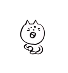 白いねこさん（個別スタンプ：15）