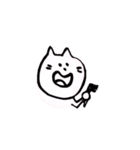 白いねこさん（個別スタンプ：34）