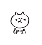 白いねこさん（個別スタンプ：37）
