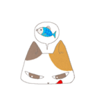 ねこ変顔（個別スタンプ：1）