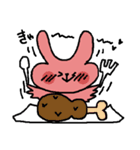 うさぎのともと子犬のみいのほのぼ日常（個別スタンプ：16）