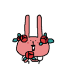 うさぎのともと子犬のみいのほのぼ日常（個別スタンプ：24）