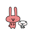 うさぎのともと子犬のみいのほのぼ日常（個別スタンプ：27）