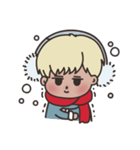 brown boy 'nini' ver.2 (Winter story)（個別スタンプ：7）