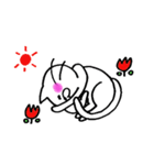 しろ猫（個別スタンプ：1）