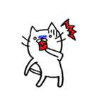 しろ猫（個別スタンプ：9）