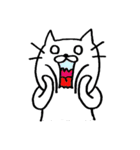 しろ猫（個別スタンプ：17）