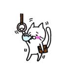 しろ猫（個別スタンプ：36）