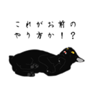 リアル系黒猫の野性（個別スタンプ：39）