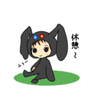 黒ウサギとその友達（個別スタンプ：3）