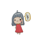 女の子とうさぎのミミ子さん（個別スタンプ：13）