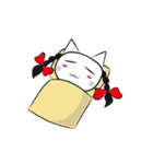 pigtails cat girl（個別スタンプ：9）