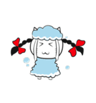 pigtails cat girl（個別スタンプ：12）