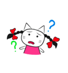 pigtails cat girl（個別スタンプ：30）