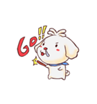 "water water" the white dog life（個別スタンプ：24）