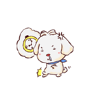 "water water" the white dog life（個別スタンプ：31）
