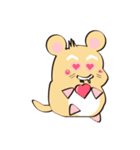 golden Roborovski hamster（個別スタンプ：22）