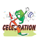 Curly and Fatty Chillies of Football（個別スタンプ：1）