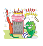 Curly and Fatty Chillies of Football（個別スタンプ：14）