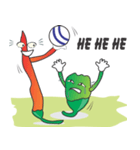 Curly and Fatty Chillies of Football（個別スタンプ：16）