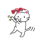 白猫のハク 3（個別スタンプ：1）