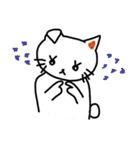 白猫のハク 3（個別スタンプ：18）