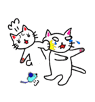 白猫のハク 3（個別スタンプ：21）